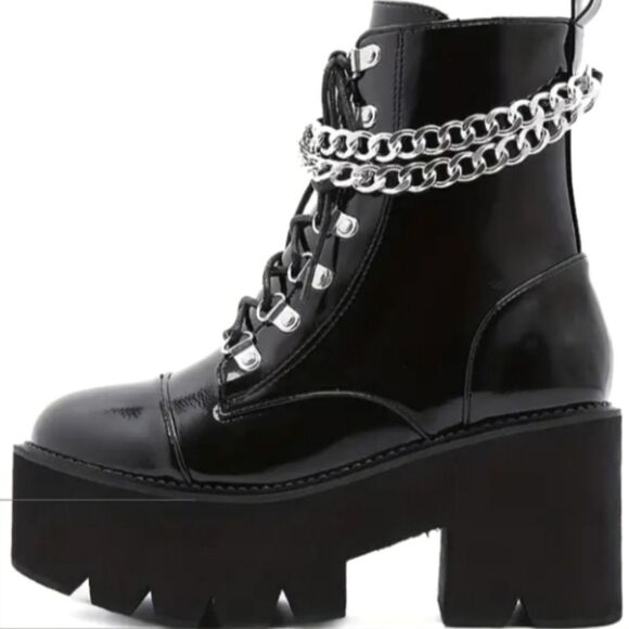 Punk platform boots sz 7 - Picture 10 of 17